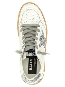 Golden Goose Ball Star Sneakers Silver