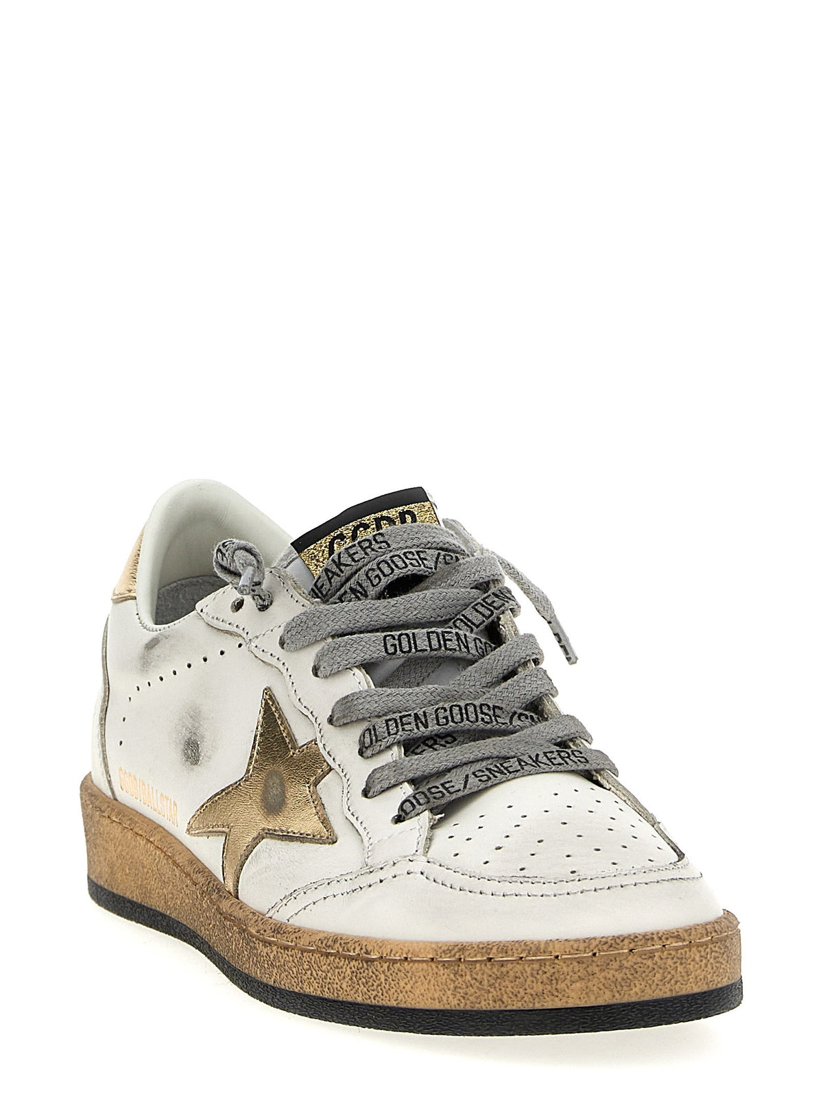 Golden Goose Ball Star Sneakers Gold, view 3