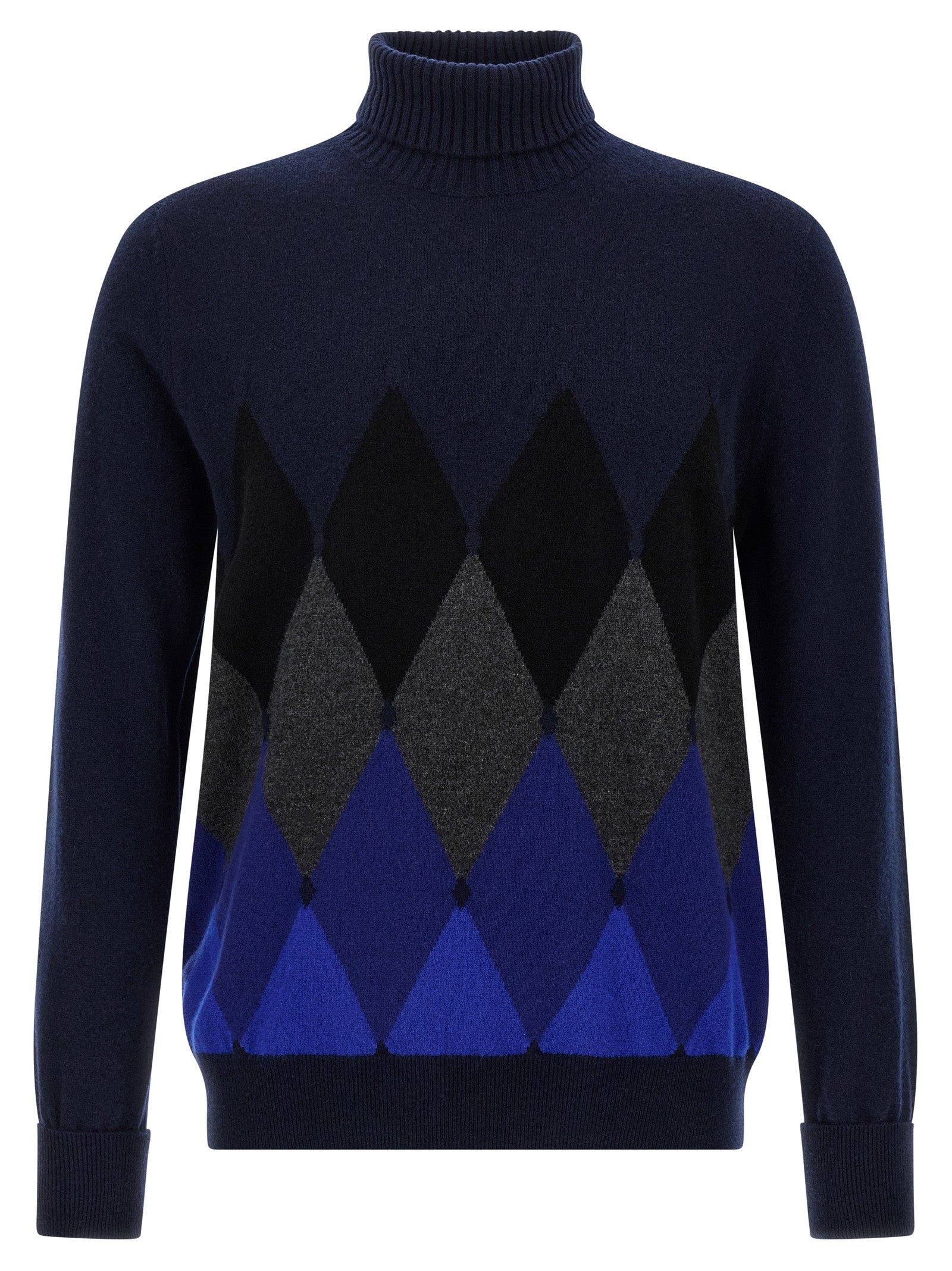 BALLANTYNE - BALLANTYNE - Argyle turtleneck - Men’s Knitwear