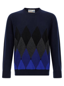 BALLANTYNE - BALLANTYNE - Argyle pattern sweater - Men’s Knitwear