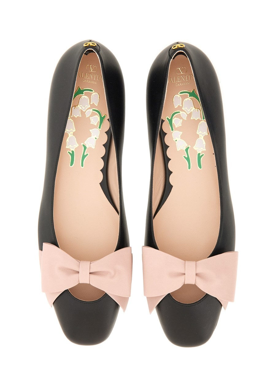 Valentino Women's Ballerina Bowow Black