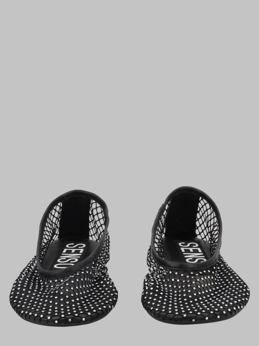 Senso Women's Ballerina Clarissa in Rete Black