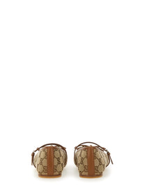 Gucci Women's Ballerina Con Morsetto Beige