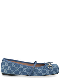 Gucci Women's Ballerina Con Morsetto Blue