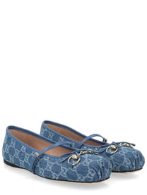 Gucci Women's Ballerina Con Morsetto Blue