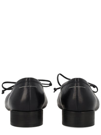 MM6 Maison Margiela Women's Ballerina Con Punta Anatomica Black