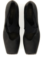 Uma Wang Women's Leather Ballet Flats with Heeled Medium Black, view 3