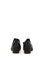 Uma Wang Women's Leather Ballet Flats with Heeled Medium Black, view 4