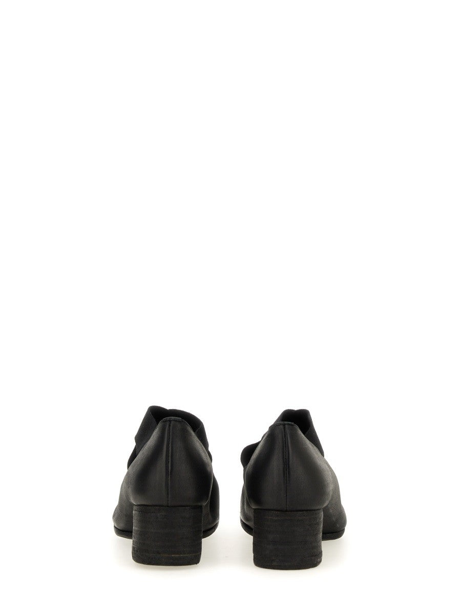 Uma Wang Women's Ballerina in Pelle Con Tacco Medio Black