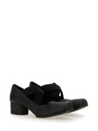 Uma Wang Women's Leather Ballet Flats with Heeled Medium Black, view 2