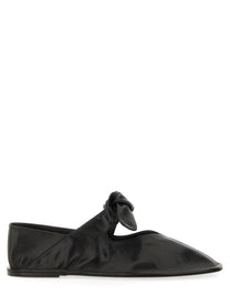 Hereu Women's Ballerina in Pelle Black Hereu