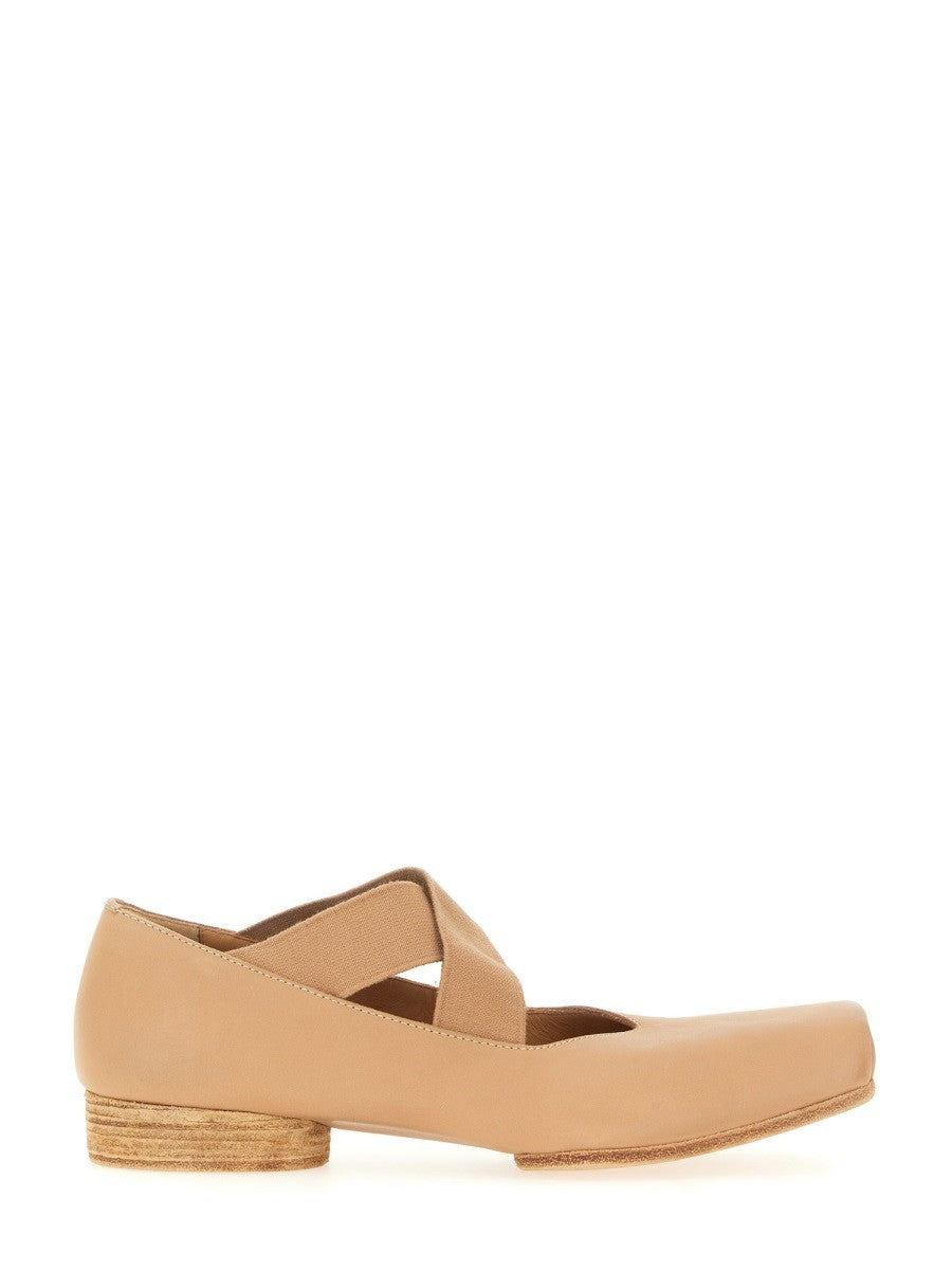 Uma Wang Women's Leather Ballet Flats Pink