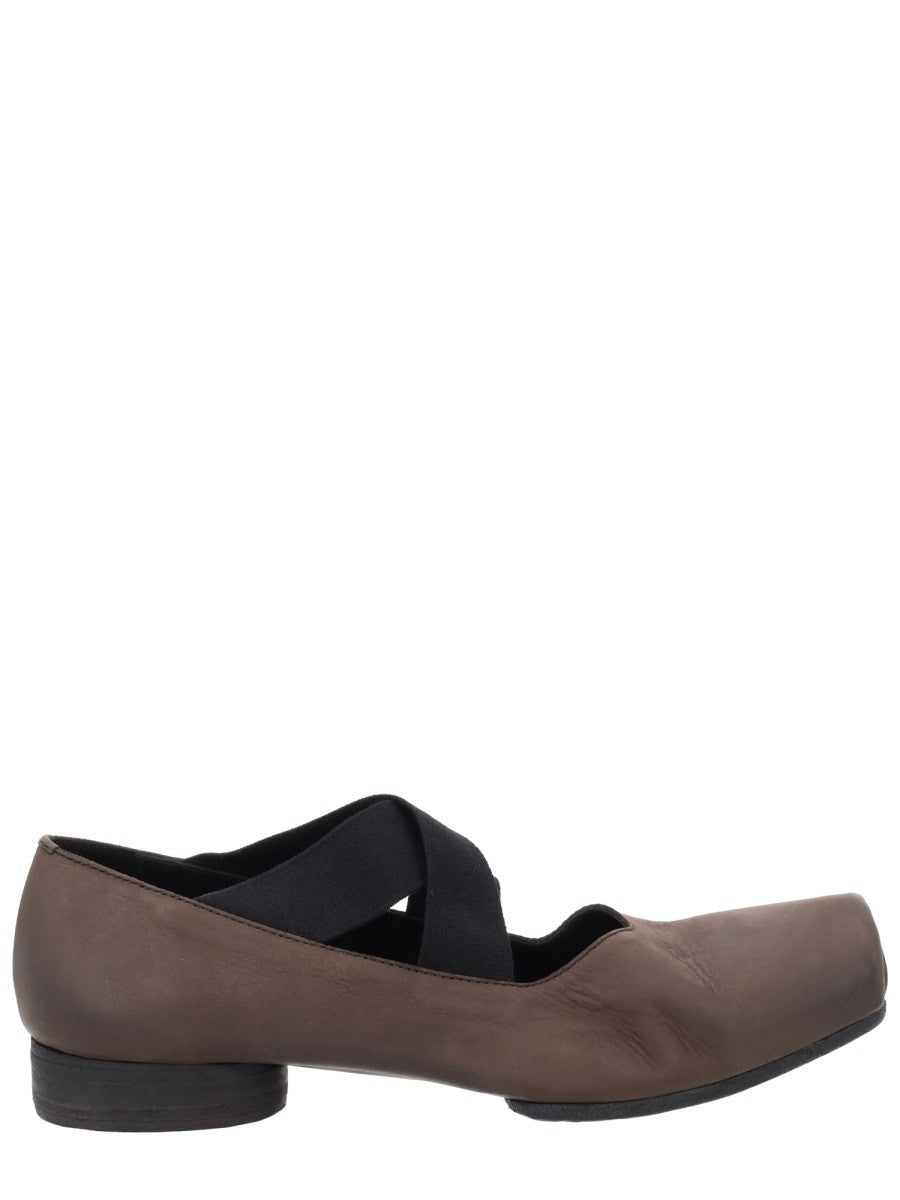 Uma Wang Women's Ballerina in Pelle Brown