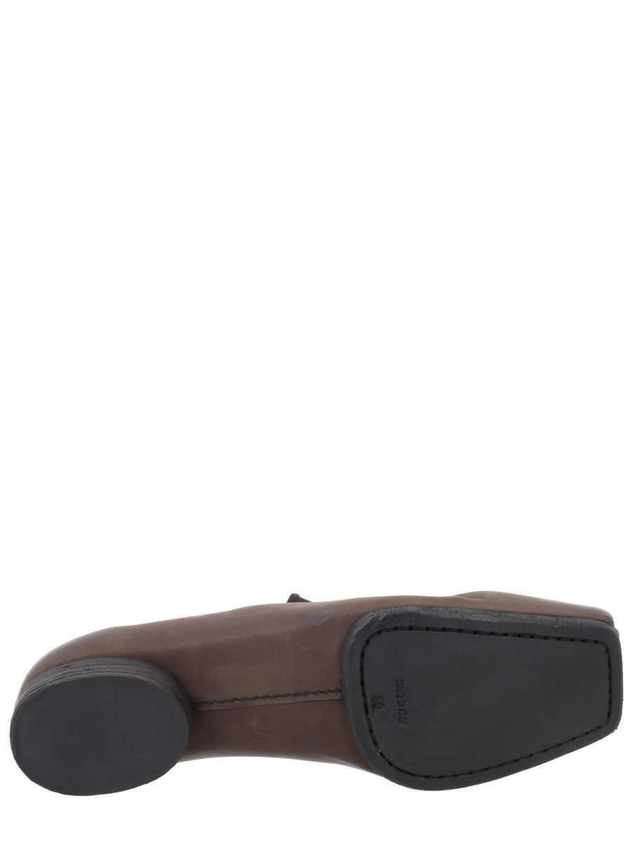 Uma Wang Women's Ballerina in Pelle Brown