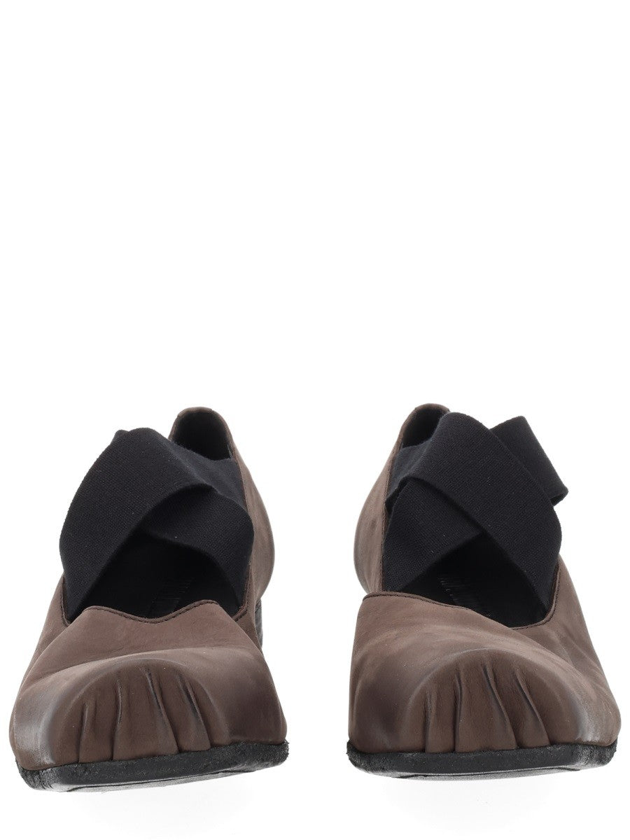 Uma Wang Women's Ballerina in Pelle Brown