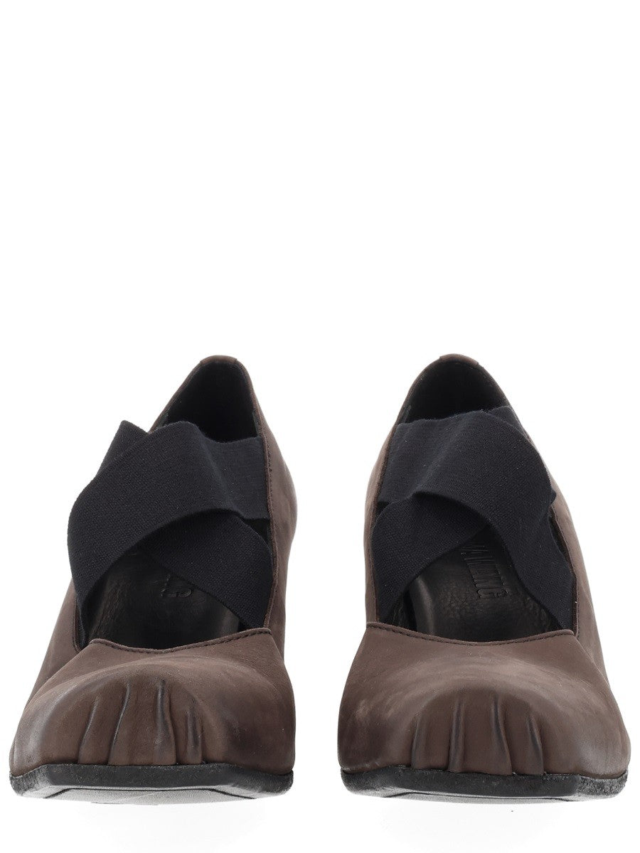Uma Wang Women's Leather Ballet Flats Brown
