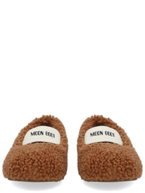 Moon Boot Women's Shearling Ballet Flats Brown, view 3