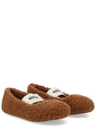 Moon Boot Women's Shearling Ballet Flats Brown, view 2