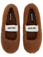 Moon Boot Women's Shearling Ballet Flats Brown, view 5