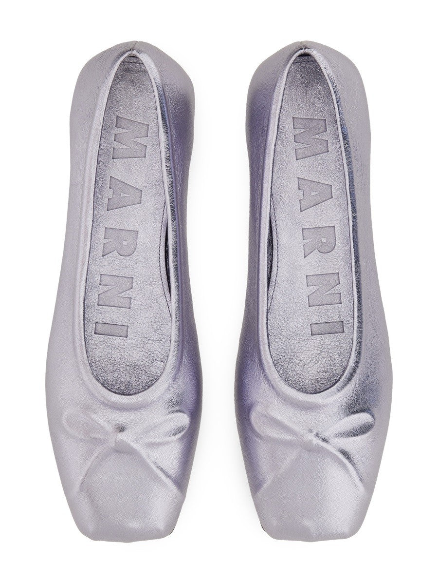 Marni Women's Ballerina Little Bow Purple