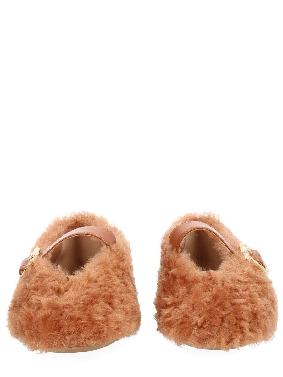 Ferragamo Women's Ballerina Love Ornament Beige