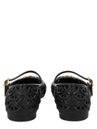 Valentino Women's Ondette Ballet Flats with Motif Scallops Black, view 4