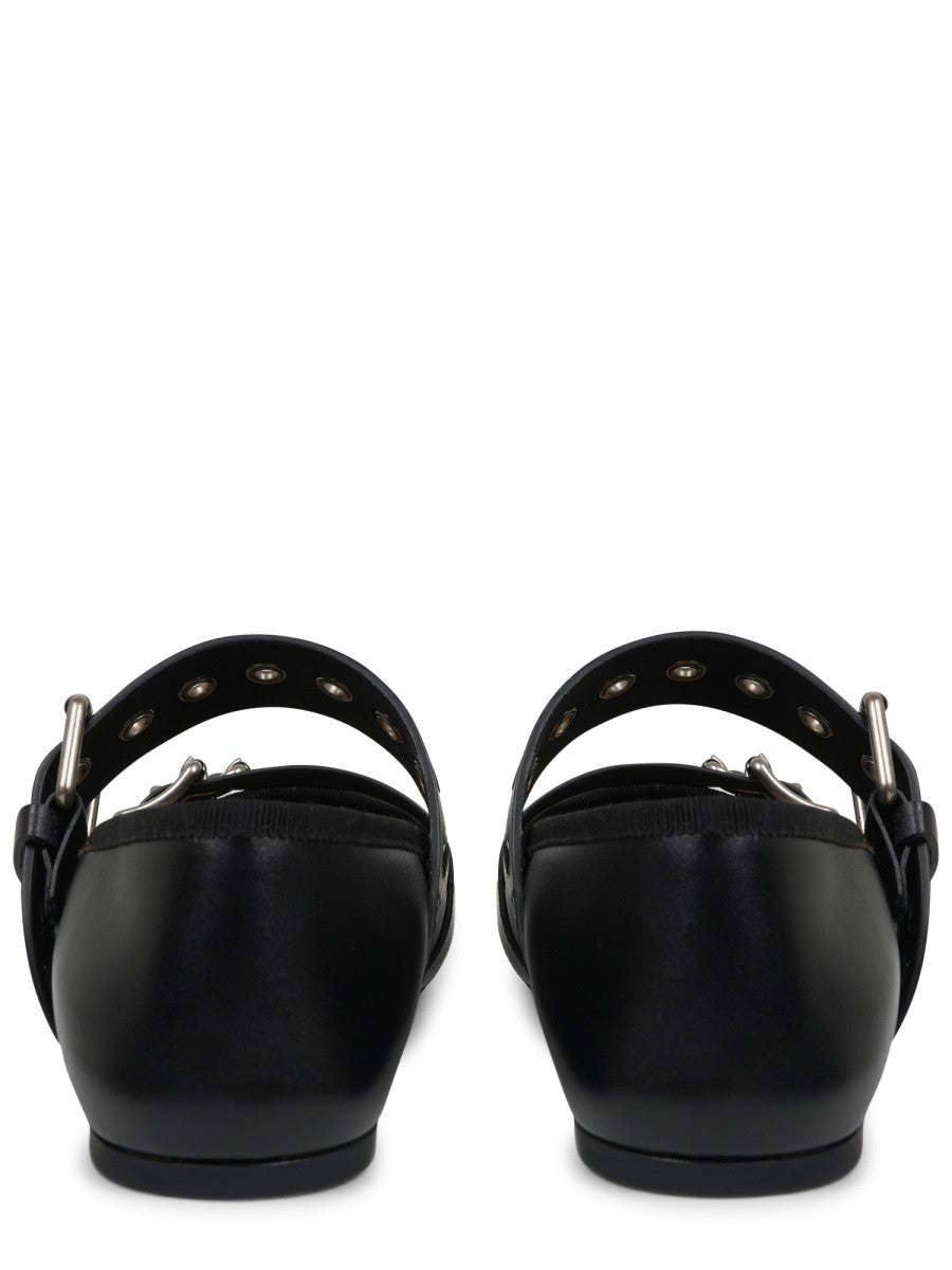 Dior Women's Punk Ballet Flats Black, view 4