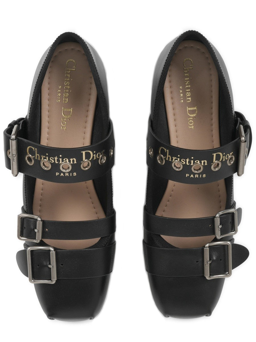 Dior Women's Punk Ballet Flats Black, view 5