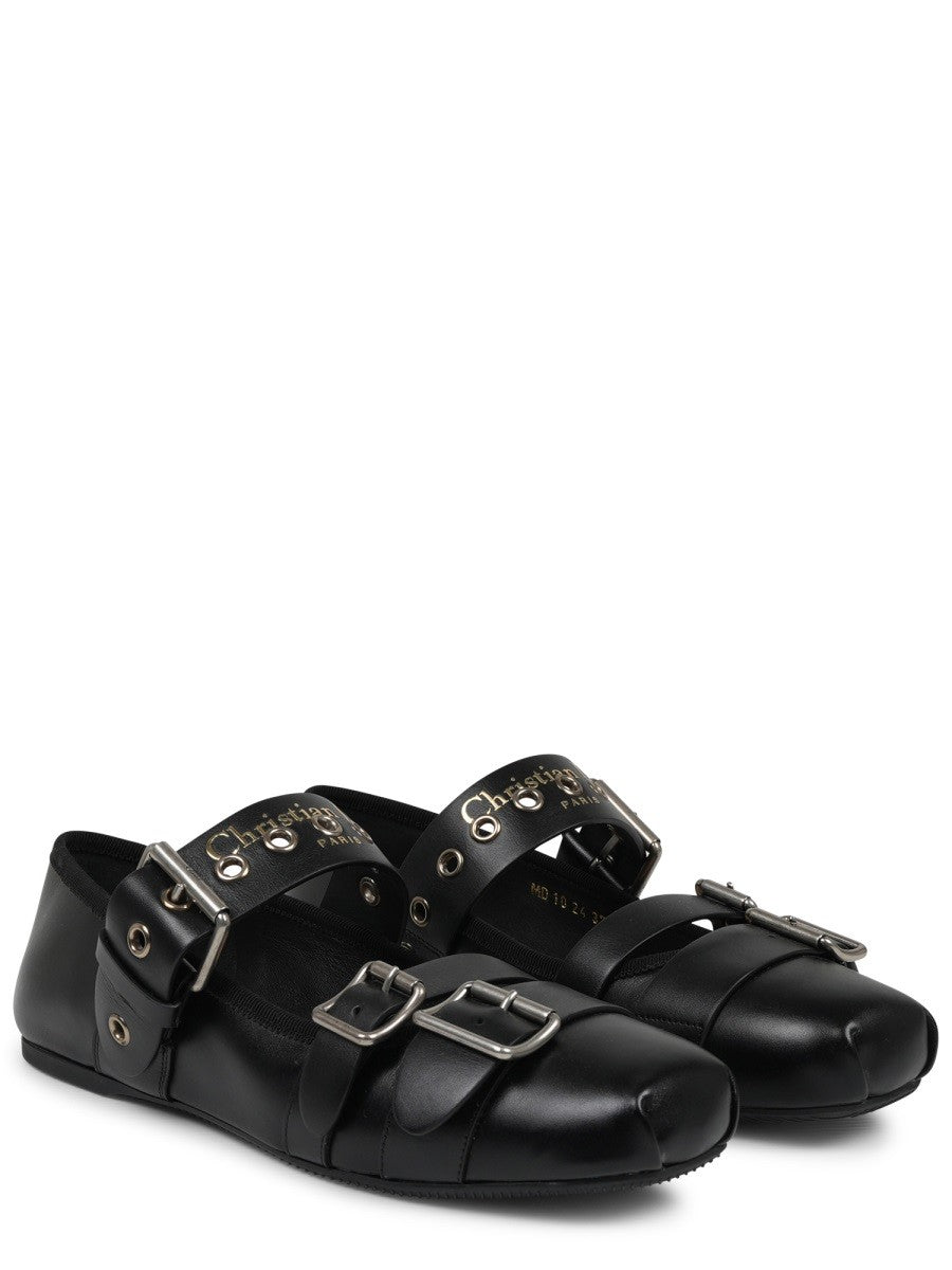 Dior Women's Punk Ballet Flats Black, view 2
