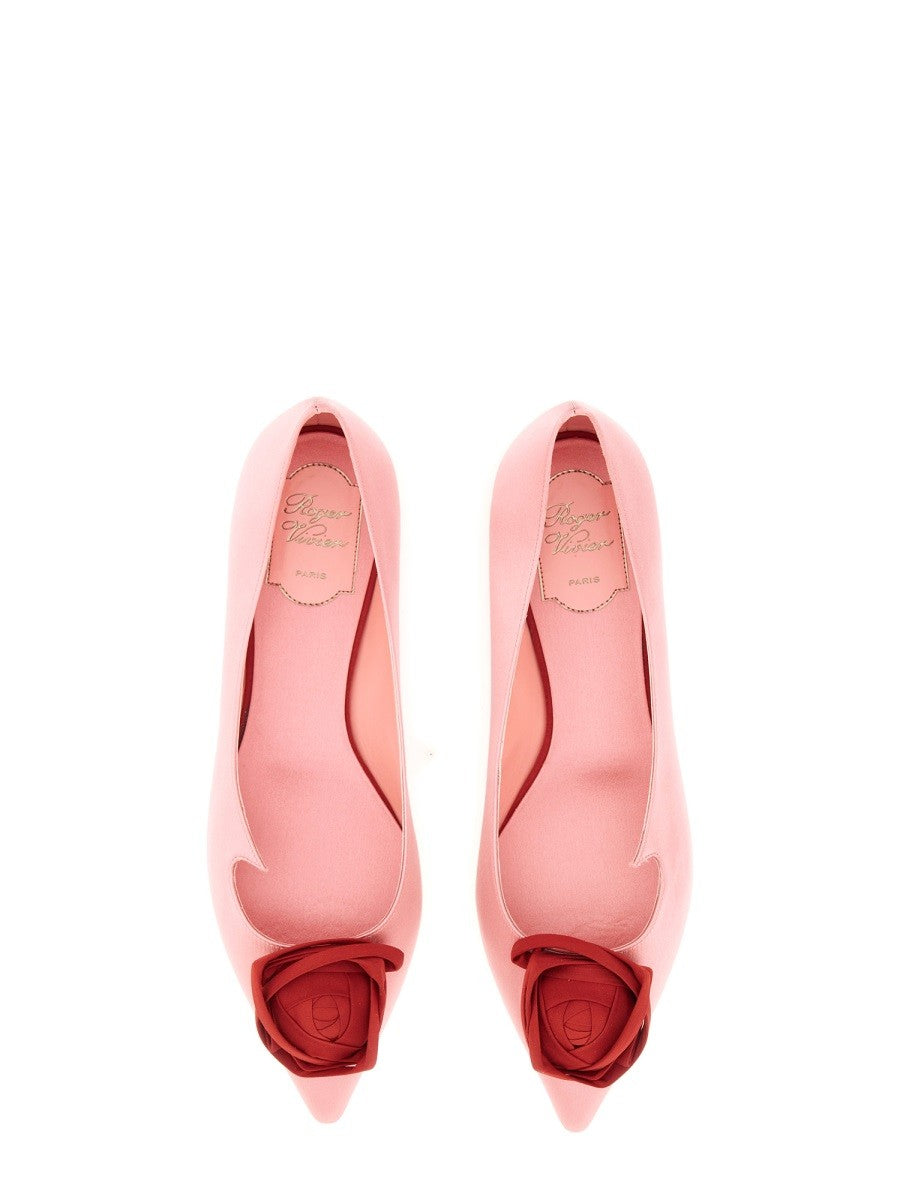 Roger Vivier Women's Ballerina Rose Vivier Blue