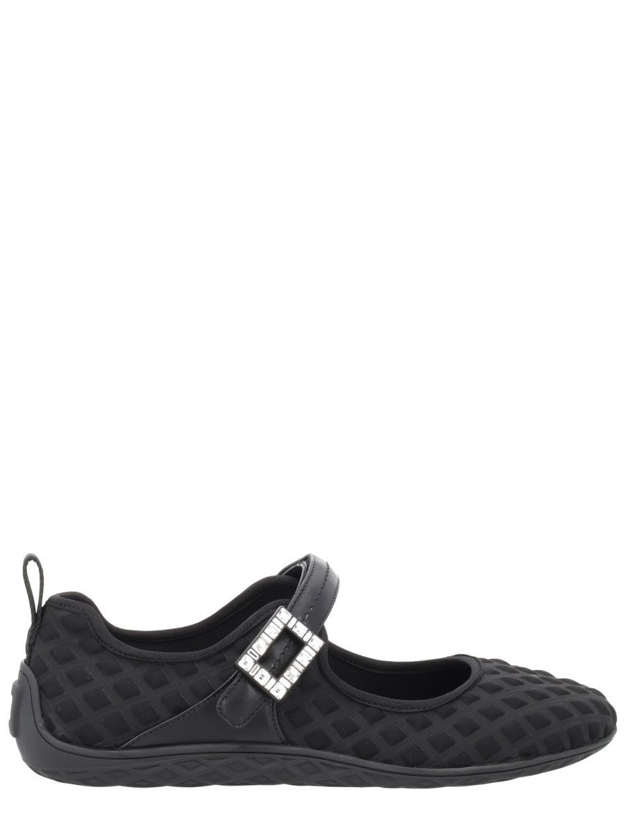 Roger Vivier Women's Viv Low Ballet Flats Black