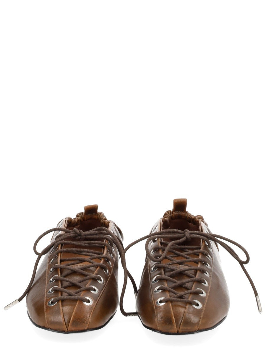 Ganni Women's Ballerina Brown