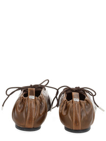 Ganni Women's Ballerina Brown