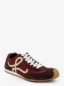 Loewe Men's Ballet Runner Nylon and Suede Sneakers White