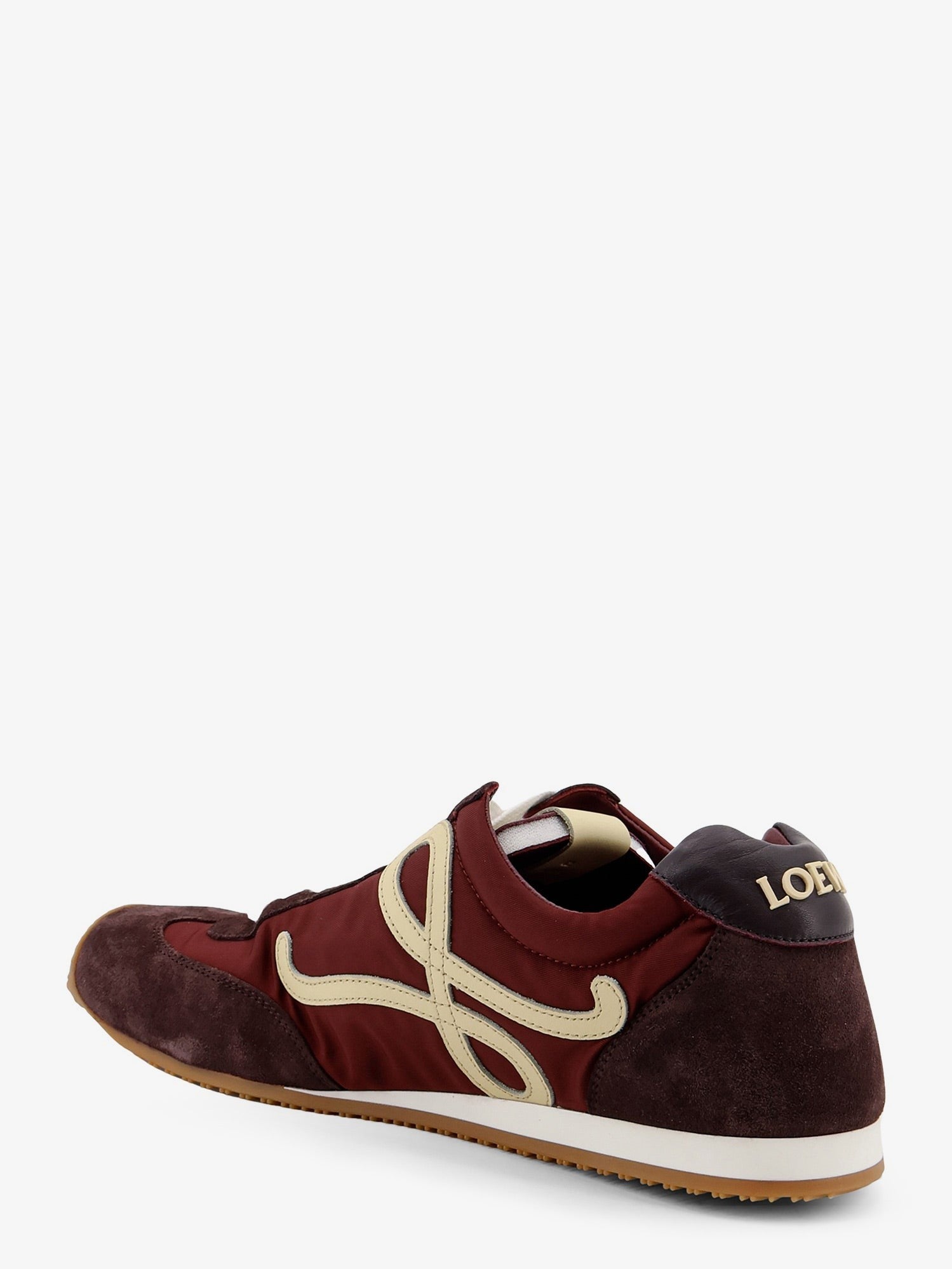Loewe Men's Ballet Runner Nylon and Suede Sneakers White