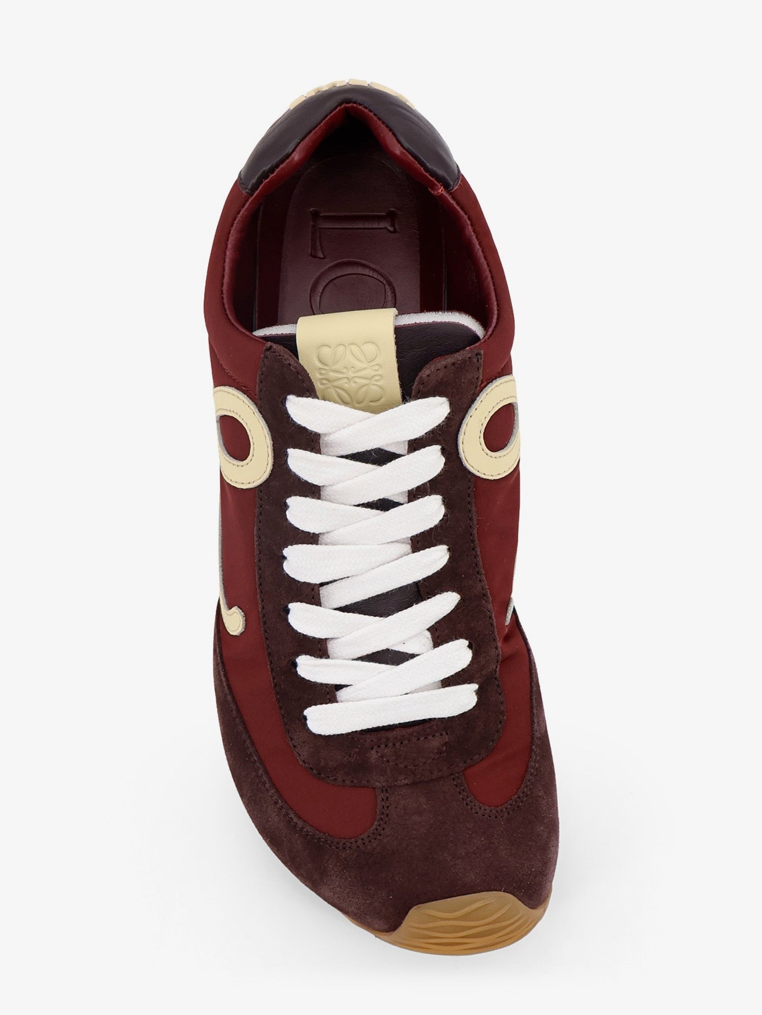 Loewe Men's Ballet Runner Nylon and Suede Sneakers White