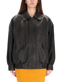 Saint Laurent Women's Balloon Bomber Black