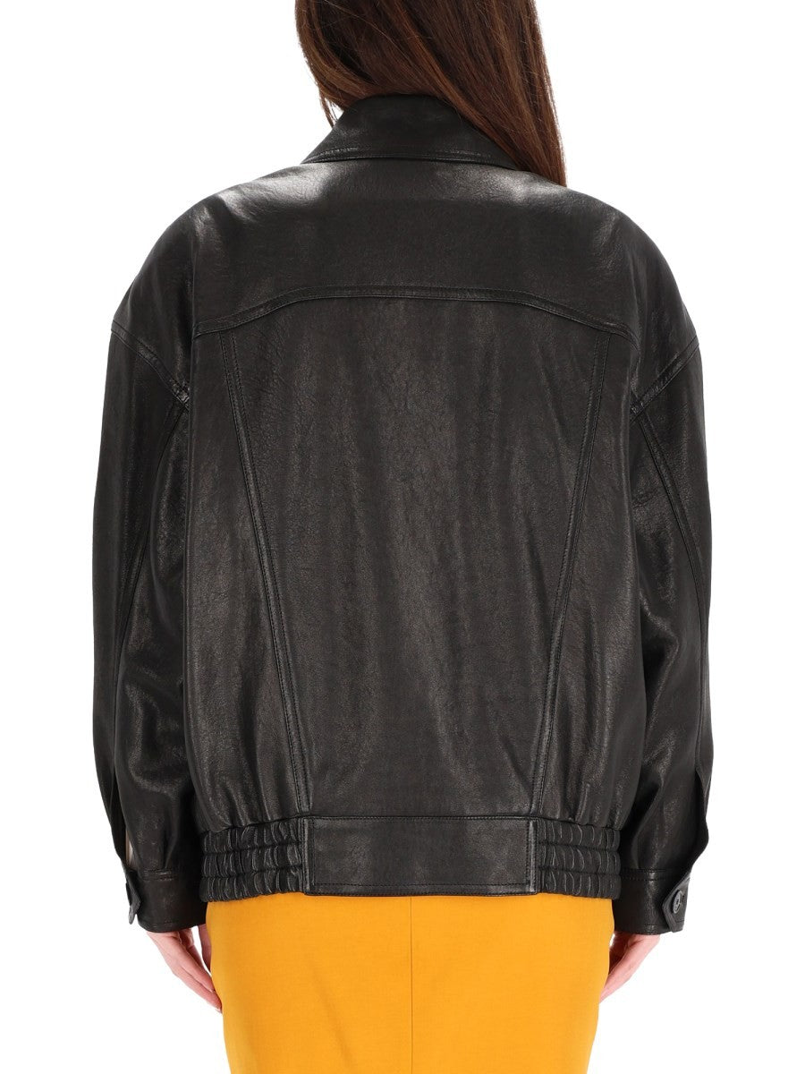 Saint Laurent Women's Balloon Bomber Black