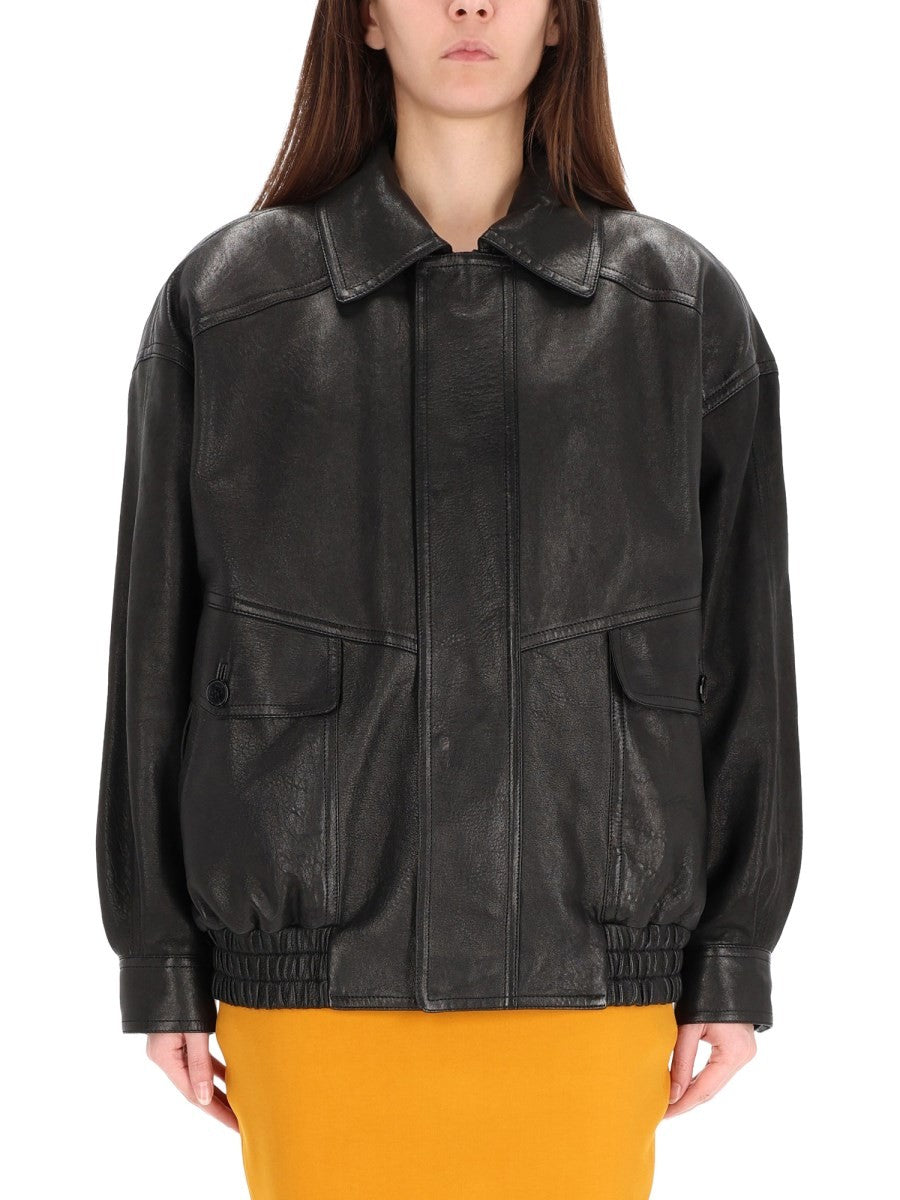 Saint Laurent Women's Balloon Bomber Black