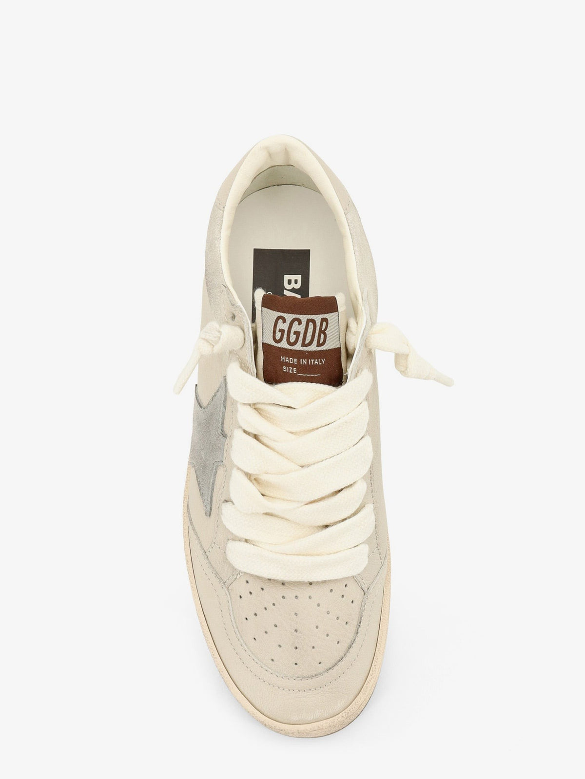 Golden Goose Women's Ballstar Leather Sneakers White, view 5