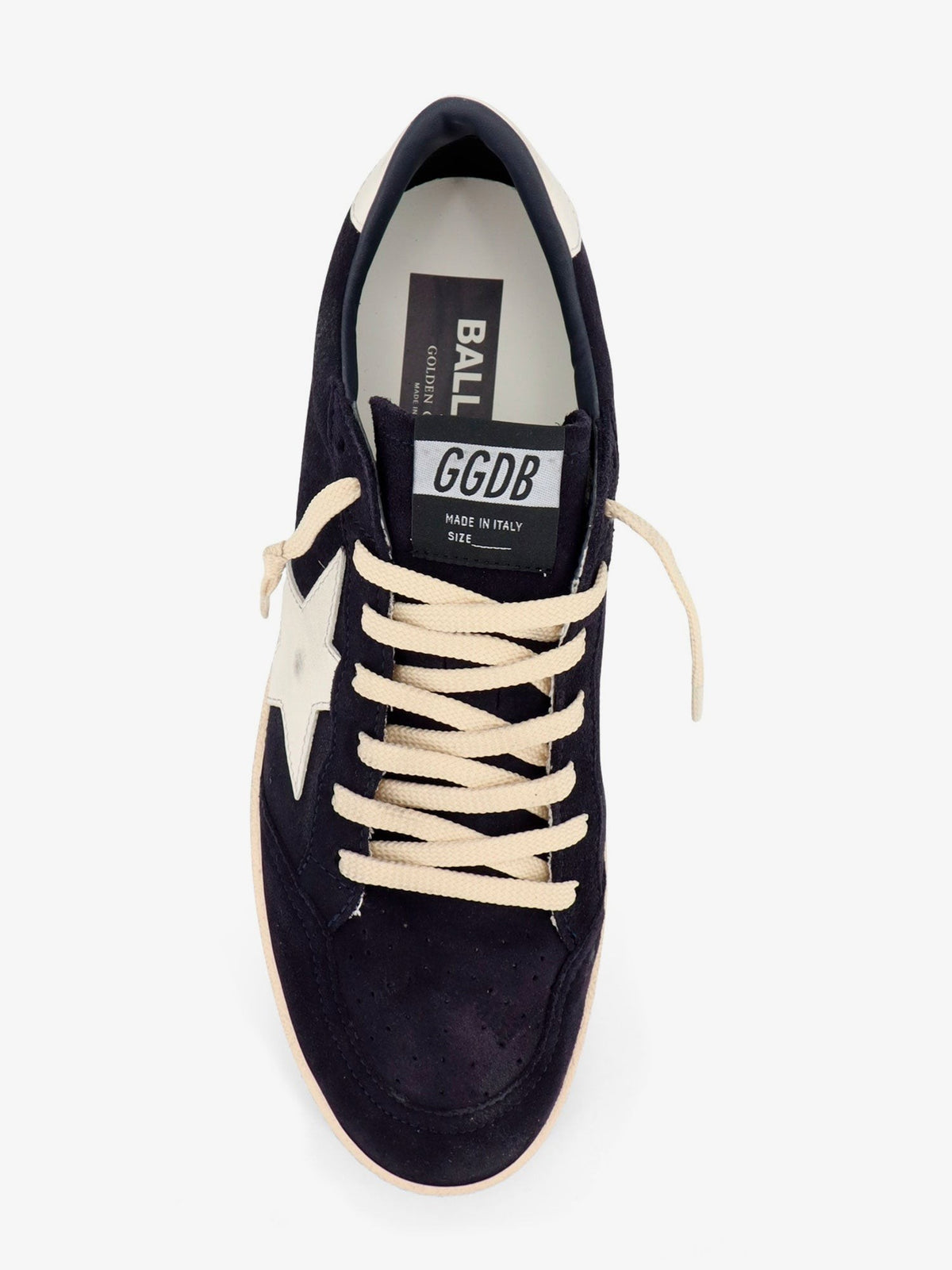 Golden Goose Men's Ballstar Suede Sneakers White