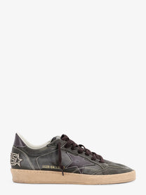 Golden Goose Men's Ballstar Used Effect Leather Sneakers Black