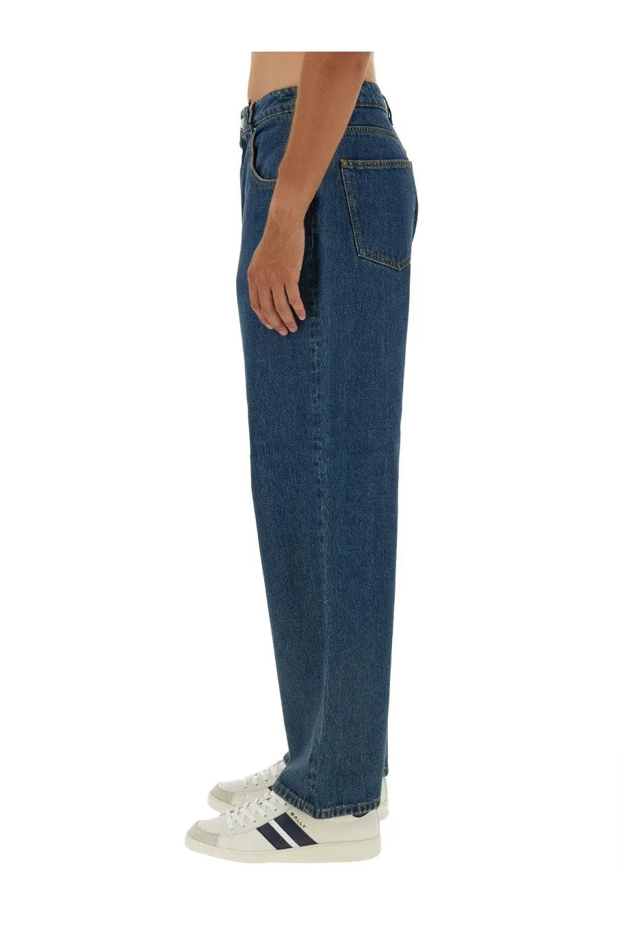 Bally Men's Baggy Fit Jeans Blue, view 4