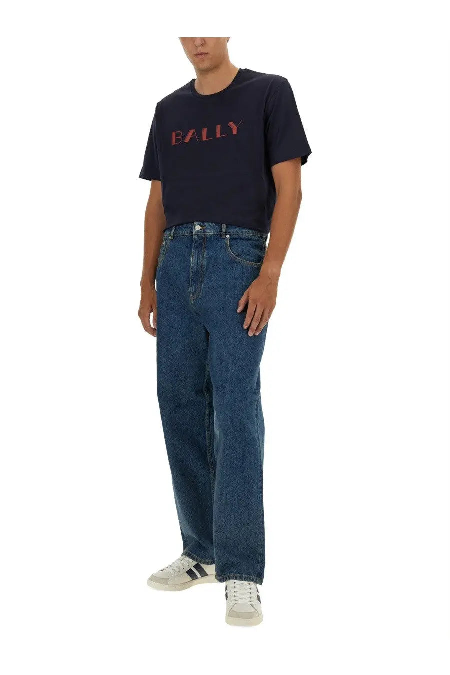 Bally Men's Baggy Fit Jeans Blue, view 2