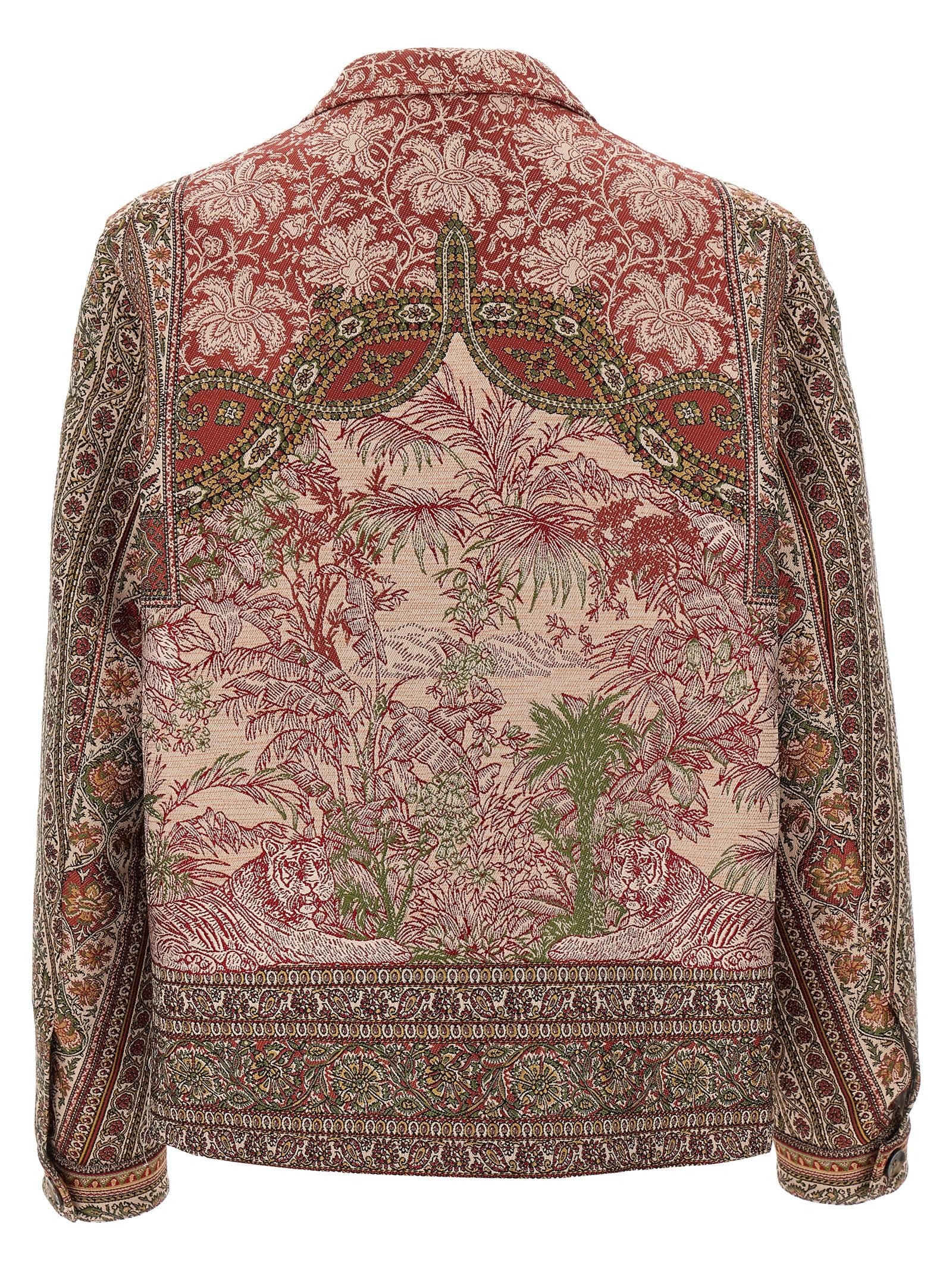 ETRO Balmacaan Neck Overshirt Gold