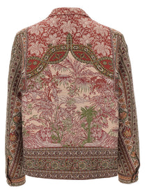 ETRO Balmacaan Neck Overshirt Gold