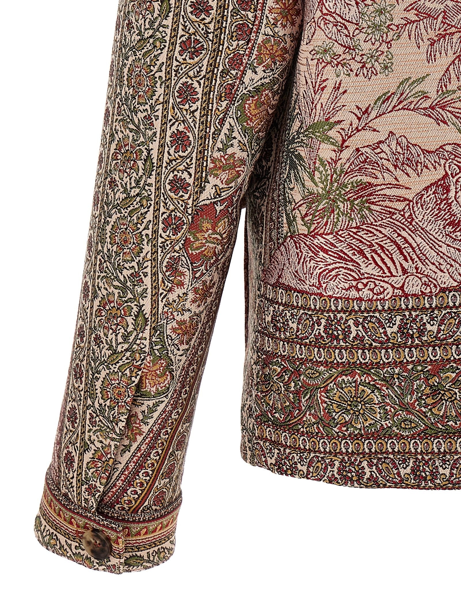 ETRO Balmacaan Neck Overshirt Gold