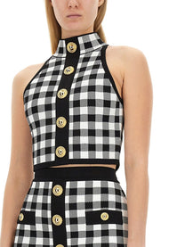 Balmain - Balmain Top With Buttons - Woman-&gt;Clothing-&gt;Tops