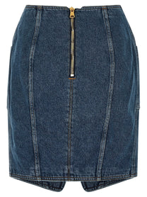 BALMAIN - BALMAIN - ’Belted’ skirt - Women’s Bottoms