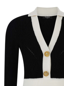 BALMAIN - BALMAIN - Two-tone dress - Women’s Clothing